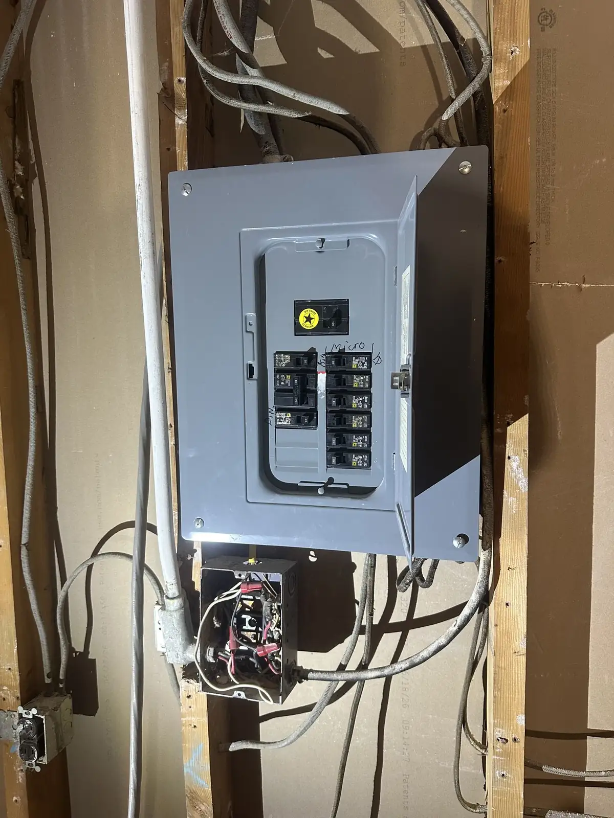 Old electrical panel before a 200 amp upgrade 1